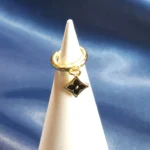 گوشواره طرح گل مشکی مدل 178