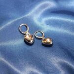 گوشواره حلقه ای طرح قلب مدل 185
