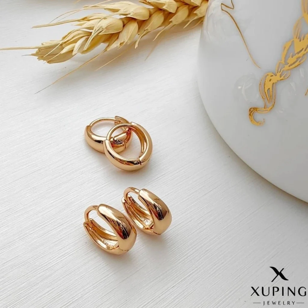 گوشواره ژوپینگ حلقه‌ای ساده مدل 239
