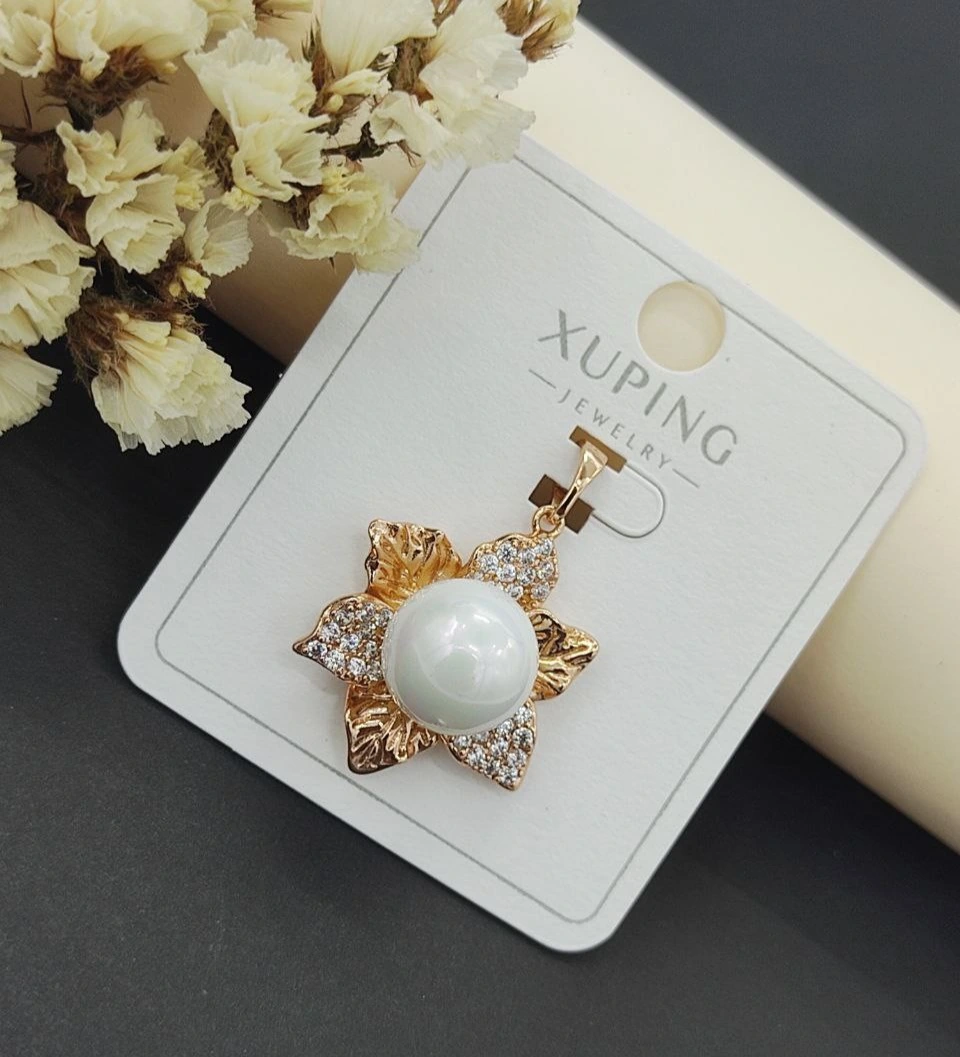 Xuping pearl flower pendant, model 248 لاک ژوپینگ گل مرواریدی مدل 248